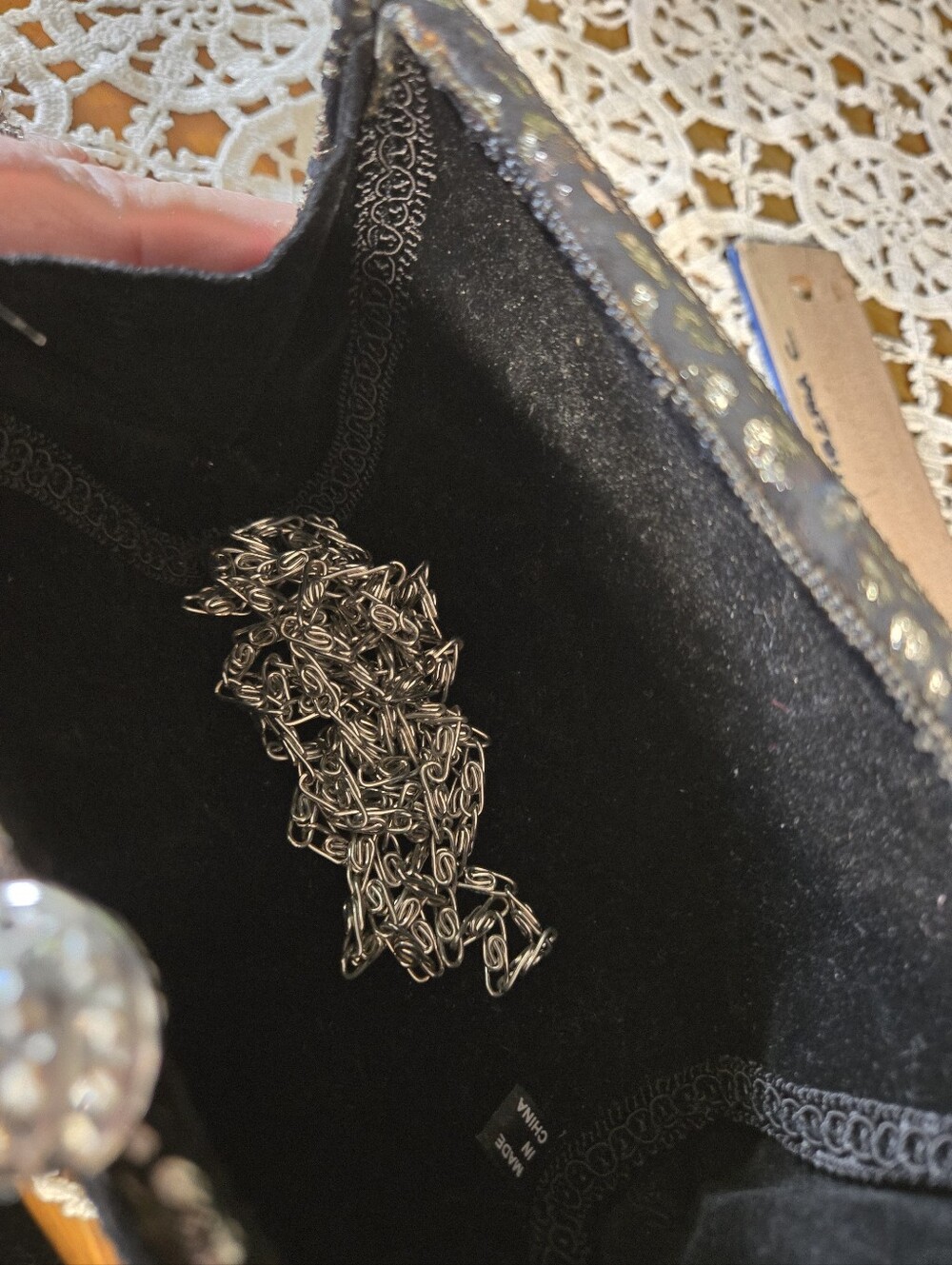 Metallic Leopard Print Hard-Shell Evening Clutch - Picture 6 of 6